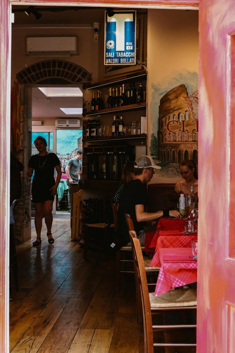 A Woman Walking into a Bar